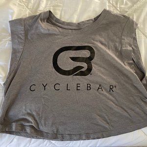 Cyclebar Cropped Boxy Tank / Heather Grey